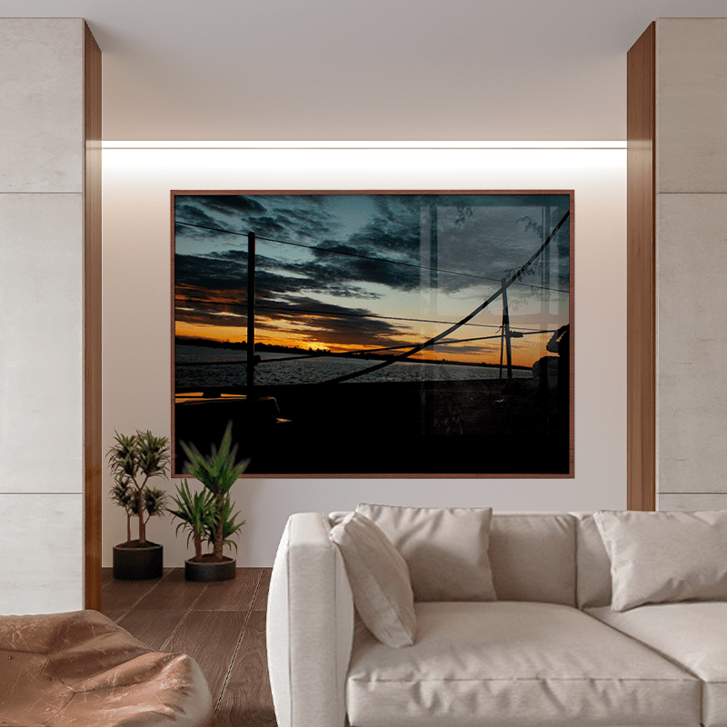 QUADRO DECORATIVO VOZ DOS OCEANOS -EXPOSIÇÃO DO RIO AO MAR - TRAVESSIA BELÉM SANTARÉM -