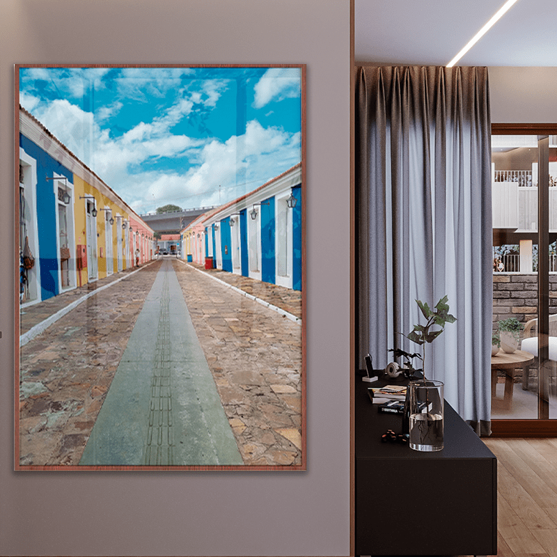 QUADRO DECORATIVO VOZ DOS OCEANOS - EXPOSIÇÃO DO RIO AO MAR - LUIS CORREIA 