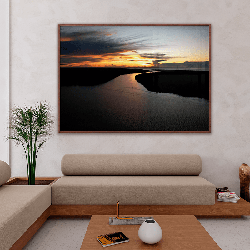 QUADRO DECORATIVO VOZ DOS OCEANOS - EXPOSIÇÃO DO RIO AO MAR - FOZ DO AMAZONAS, AFUÁ, BRASIL