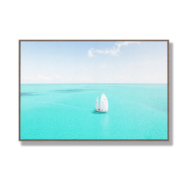 QUADRO DECORATIVO VOZ DOS OCEANOS - EXPOSIÇÃO DO RIO AO MAR - TRAVESSIA NASSAU - BIMINI BAHAMAS