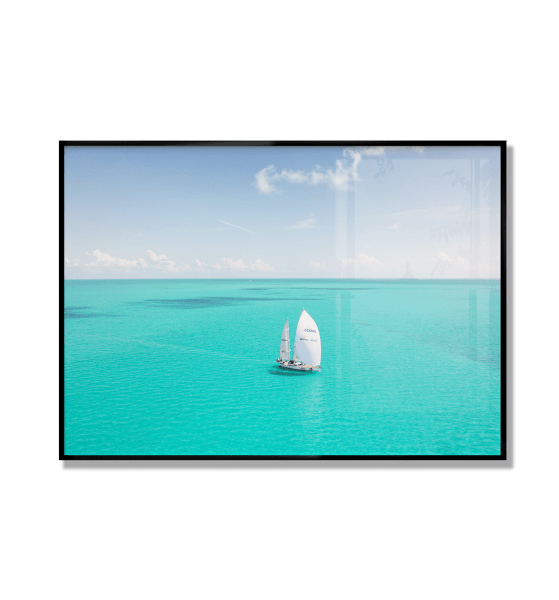 QUADRO DECORATIVO VOZ DOS OCEANOS - EXPOSIÇÃO DO RIO AO MAR - TRAVESSIA NASSAU - BIMINI BAHAMAS