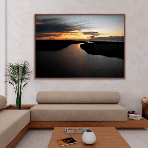 QUADRO DECORATIVO VOZ DOS OCEANOS - EXPOSIÇÃO DO RIO AO MAR - FOZ DO AMAZONAS, AFUÁ, BRASIL