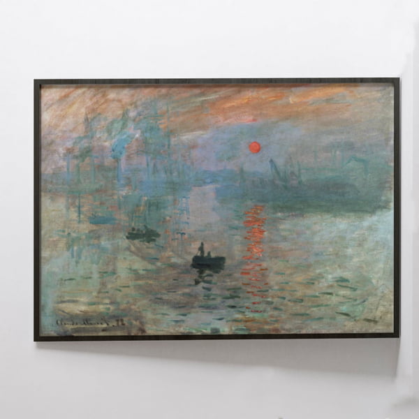 QUADRO DECORATIVO OBRAS FAMOSAS -Claude Monet's Impression, Sunrise (1872) 