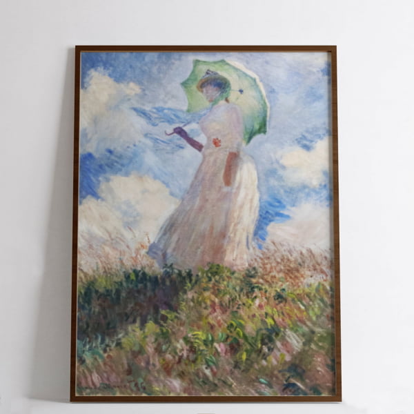 QUADRO DECORATIVO OBRAS FAMOSAS - Claude Monet's Suzanne Hoschedé (1886)