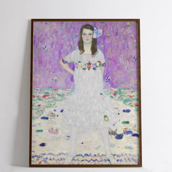 QUADRO DECORATIVO OBRAS FAMOSAS -Gustav Klimt's Mäda Primavesi (ca. 1912–1913)