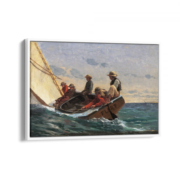 QUADRO DECORATIVO OBRAS FAMOSAS -The Flirt (1874) by Winslow Homer