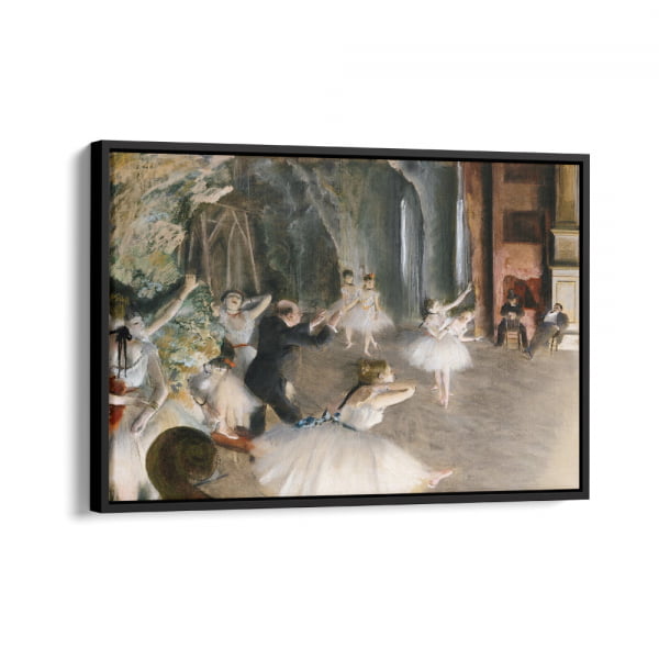 QUADRO DECORATIVO OBRAS FAMOSAS -The Rehearsal Onstage (1874) by Edgar Degas