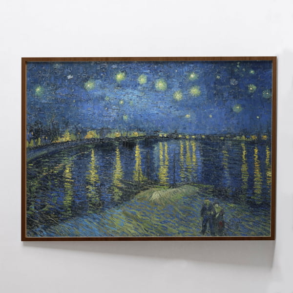 QUADRO DECORATIVO OBRAS FAMOSAS -Vincent van Gogh's Starry Night Over the Rhone (1888)