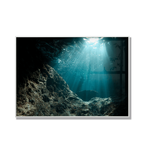QUADRO DECORATIVO VOZ DOS OCEANOS -SÉRIE ATLANTICO 23 - RUDDER CUT CAY 2