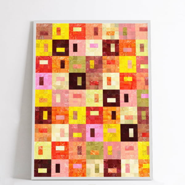 QUADRO DECORATIVO ABSTRATO   - SEALED SQUARES 012