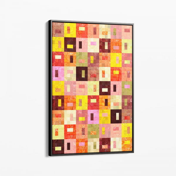 QUADRO DECORATIVO ABSTRATO   - SEALED SQUARES 012