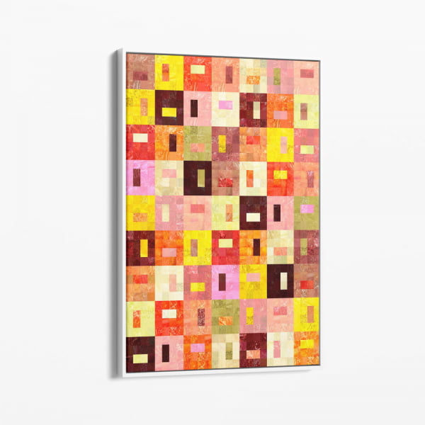 QUADRO DECORATIVO ABSTRATO   - SEALED SQUARES 012